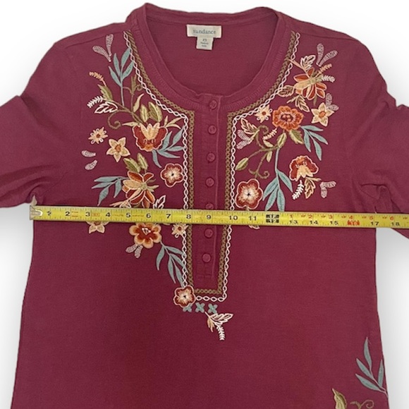 Sundance EUC! Embroidered Long Sleeve Sz XS - Picture 5 of 9